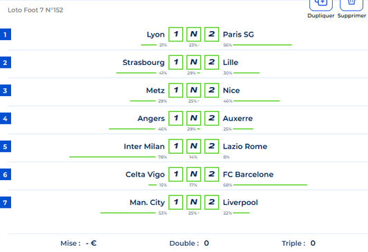 PRONOSTIC DU LOTO FOOT 7 - N° 152 - DIMANCHE 9 NOVEMBRE 2025 - Fichier MP4